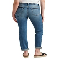 Silver Jeans Co. Ženske traperice Beau Mid Rise tanke noge, veličine struka 24-36