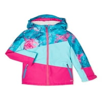 Švicarska tehnološka štampana skijaška jakna sa kapuljačom za djevojčice 4-16