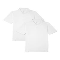 Polo Majica Školske Uniforme Za Dječake Wonder Nation, 2 Pakovanja, Veličine 4-18