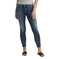 Silver Jeans Co. Ženske Britt uske traperice niskog rasta, veličine struka 24-36