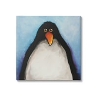 Stupell Industries gledajući Pingvin galerija portreta portreta umotana platnena štampa zidna umjetnost,