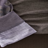 George Muška dugačka rukava meka dvostruka pletena Henley Raglan majica, do veličine 5XL