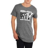 MTV logo muška grafička majica proširene dužine