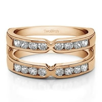 Dizajnirajte okrugli brilijantni rez Klasični stil prsten u srebru