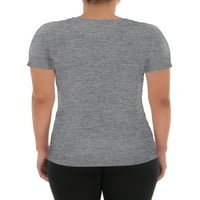 Athletic Works ženska osnovna aktivna kratka rukava V-izrez T-Shirt, 2-Pack, XS-XXXL