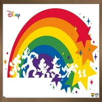 Disney Mickey Mouse & Friends - Rainbow zidni poster, 22.375 34 uokviren