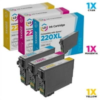 Prerađeni Epson 220xl Set hy kertridža uključuje: T220XL cijan, T220XL Magenta i T220XL420