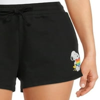 Peanuts Snoopy Juniors ' Rainbow Heart Grafički Print Shorts