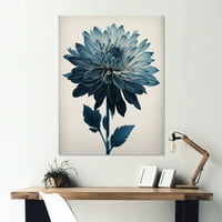 Designart Hiperrealistički Plavo-Bijeli Cvijet I Zidna Umjetnost Od Platna
