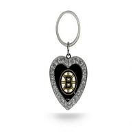 Prsten za ključeve od srca Boston Bruins od vještačkog kamena Q-GC7964