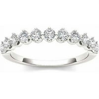 Carat T. W. Diamond 14kt vjenčani prsten od bijelog zlata
