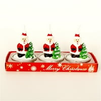 Osjetljivi božićni svijećnjak savršeni pokloni šareni Xmas element oblik zabave za dom