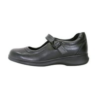 Sat COMFORT Leann ženske široke širine klasične kože Mary Jane cipele crne 7.5