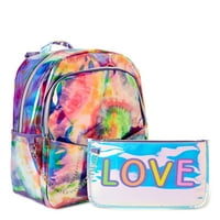 Wonder Nation ljubavni ruksak za djevojčice za djevojčice s odvojivom torbicom od 2 komada