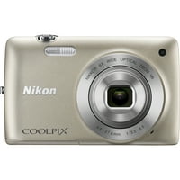 Nikon Coolpi S Megapikselna Kompaktna Kamera, Srebrna