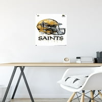 New Orleans Saints - Zidni kaciga za kacigu sa push pinovima, 14.725 22.375