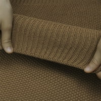 Unique Bargains pamuk pleteni pokrivač za krevet Sofa kafa 51 59
