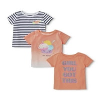 Garanimals grafičke majice za djevojčice i djevojčice, 3 pakovanja