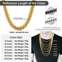 ChainsProma kuban lanac za muški dečko muški poklon reper hip hop ogrlice zlato