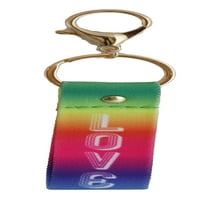 Pride Rainbow LOVE privjesak za ključeve sa kopčom Zlatnog tona