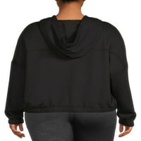 Avia ženska pulover dukserica Plus veličine s pola Patentnog zatvarača