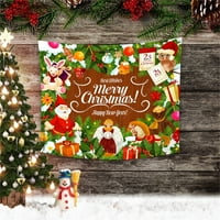 Zidna tapiserija Slatka fino šivanje tkanine otporne na božićnu zvanje Christright Art Dekoracija za zabavu