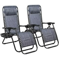 Vinego stolice sa nultom gravitacijom stolice za terasu Lawn Lounge stolica za terasu Set sa jastukom i držačem