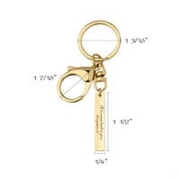 Fathers Day poklon od žene-ugravirani privjesak za ključeve-ime privjesak za ključeve personalizirani-nehrđajući