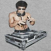 Bruce Lee Muška DJ grafički Tee
