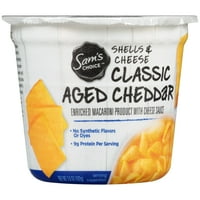 Sam izbor Classic Aged Cheddar Shells & sir 3. oz. Posuda Za Mikrovalnu Pećnicu