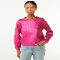 Scoop ženski džemper od metalik folije