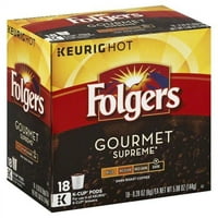 Smucker Folgers Keurig vruća gurmanska Supreme kafa, ea
