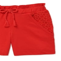 Čipkaste kratke hlače za djevojčice kids by Garanimals, veličine 4-10