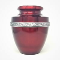 Spomeni4u urna za duboko crvenu kremaciju za ljudski pepeo - Pogrebna urna za odrasle ručno izrađena-pristupačna