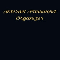 Internet lozinka Organizator: Abecedni časopis za organizovanje detalja o internetu - Crni poklopac
