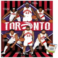 Toronto Raptors - timski zidni Poster sa klinovima, 22.375 34