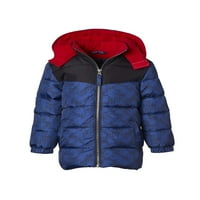 Ixtreme Toddler Boy Contrast Colorblock zimski jakni kaput
