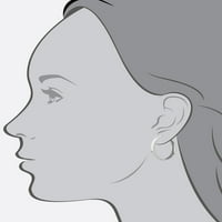 Gloria Vanderbilt ženske srebrne tonske teksture ravne naušnice sa klikom na vrhu