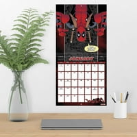 Trendovi Međunarodni Marvel Deadpool Zidni Kalendar I Magnetni Okvir