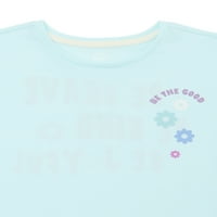 Wonder Nation Djevojke Kutijaste Grafičke Majice, Veličine 4-18