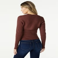Sofia Jeans ženski Bolero džemper Set, 2 komada, srednje težine, XS-3XL