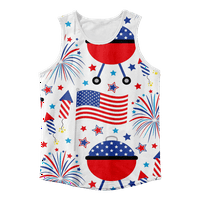 4. jula majica bez rukava Američka zastava USA zastava 4. jula Eagle Tank Tee American Flag tenkovi za muškarce