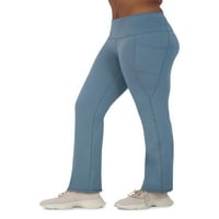 Reebok ženske svakodnevne pantalone za jogu sa visokim strukom sa visokim strukom sa džepovima i 31 unutrašnjim