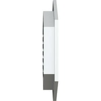 Ekena Millwork 18W 16 H vertikalni Zabatni otvor: funkcionalan, PVC Zabatni otvor w 1 4 ravni okvir ukrasa