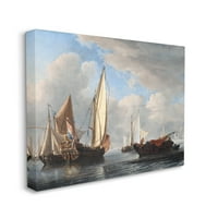 Stupell Industries jahta i druga plovila Willem van de Velde klasična slika Galerija slika omotano platno