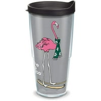Život je dobar Flamingo skijanje Oz Tumbler sa poklopcem