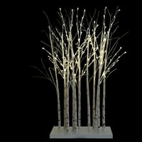 Northlight 4 ' LED osvijetljena bijela breza grančica klaster vanjski Božić ukras