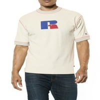 Russell Big & Tall Muška Francuska frotirna grafička majica, veličine 2XLT-6XLT