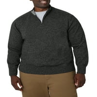 Chaps muški pamučni teksturirani džemper sa kopčom sa patentnim zatvaračem-veličine XS do 4XB