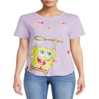 Sunđer Bob ženska majica sa allover printom